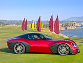 AUT 09 RK1154 01
2010 Devon GTX Concept Red And Black Profile View On Grass By Ocean