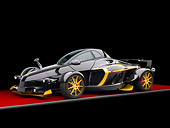 AUT 09 RK1156 01
2009 Tramontana R Concept Black And Gold 3/4 Front View Studio
