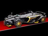 AUT 09 RK1158 01
2009 Tramontana R Concept Black And Gold 3/4 Front View Studio