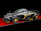 AUT 09 RK1159 01
2009 Tramontana R Concept Black And Gold 3/4 Front View Studio