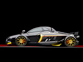 AUT 09 RK1164 01
2009 Tramontana R Concept Black And Gold Profile View Studio