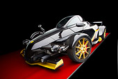 AUT 09 RK1166 01
2009 Tramontana R Concept Black And Gold 3/4 Front View Studio