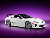 AUT 09 RK1188 01
Lexus LFA Coupe Concept White 3/4 Front View Studio