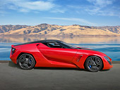 AUT 09 RK1199 01
2009 Stile Bertone Mantide Concept Red Profile View On Grass