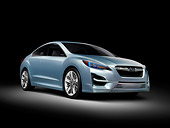 AUT 09 RK1234 01
Subaru Impreza Concept Blue Silver 3/4 Front View In Studio