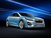 AUT 09 RK1235 01
Subaru Impreza Concept Blue Silver 3/4 Front View In Studio