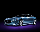 AUT 09 RK1239 01
Mazda Shinari Concept Blue 3/4 Front View In Studio