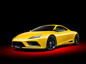 AUT 09 RK1241 01
Lotus Elan Concept Yellow 3/4 Front View In Studio