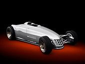 AUT 09 RK1249 01
2010 Cadillac VSR Hot Rod Concept Silver 3/4 Front View In Studio