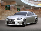 AUT 09 RK1256 01
2011 Lexus LF-Gh Concept Hybrid Silver 3/4 Front View On Grass