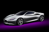 AUT 09 RK1289 01
Infiniti EMERG-E Concept Silver 3/4 Front View In Studio