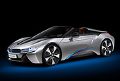 AUT 09 RK1291 01
BMW 18 Spyder Plug-In Hybrid Concept Silver 3/4 Front View In Studio