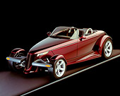 AUT 09 RK0016 03
Plymouth Prowler 3/4 Front View On Gray Line Studio Background