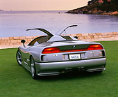 AUT 09 RK0193 06
BMW Nazca Ital Design Silver Rear 3/4 View On Grass By Lake And Trees