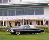 AUT 09 RK0355 01
1953 Lincoln X-100 Black Concept Car 3/4 Side View On Grass