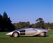 AUT 09 RK0363 07
1970 Lancia Stratos Zero Prototype Bertone Profile On Grass