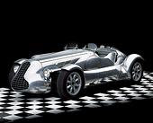 AUT 09 RK0429 06
Special Six Roadster Silver Front 3/4 View On Checkerboard Floor Studio