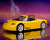 AUT 09 RK0443 06
AC Propulsion tZero Electric Sports Car Prototype Yellow Side 3/4 View Lightning Studio