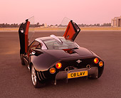 AUT 09 RK0471 02
Spyker C8 Laviolette Coupe Black 3/4 Rear View Doors Open On Pavement Filtered