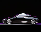 AUT 09 RK0477 01
Spyker C8 Laviolette Coupe Black Profile Purple Lighting And Floor Gray Line Studio