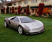 AUT 09 RK0499 04
Cadillac Zien Silver 3/4 Front View On Grass By Building