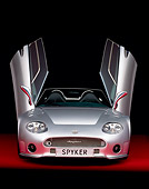 AUT 09 RK0777 15
Spyker C8 Spyder T Concept Silver Head On View Doors Open Studio