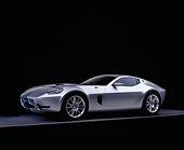 AUT 09 RK0816 06
2004 Ford Shelby GR-1 Silver 3/4 Side View On Gray Floor Studio