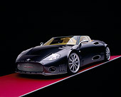 AUT 09 RK0828 01
2005 Spyker C12 La Turbie Spyder Gray 3/4 Front View On Red Floor Studio