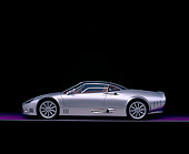 AUT 09 RK0834 04
2006 Spyker C8 Double 12 S Silver Profile View On Purple Floor Studio