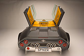 AUT 09 RK0864 01
2005 Spyker C12 La Turbie Spyder Gray Rear View Doors Open Studio