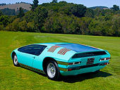 AUT 09 RK0890 01
1969 Bizzarrini Manta Green Rear 3/4 View On Grass
