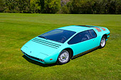AUT 09 RK0895 01
1969 Bizzarrini Manta Green Overhead 3/4 Front View On Grass