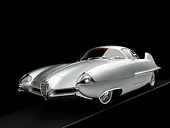 AUT 09 RK0925 01
1955 Alfa Romeo Bertone B.A.T 9 Silver 3/4 Front View Studio