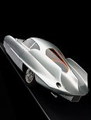 AUT 09 RK0929 01
1955 Alfa Romeo Bertone B.A.T 9 Silver Slanted 3/4 Rear View Studio
