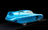 AUT 09 RK0936 01
1954 Alfa Romeo Bertone B.A.T. 7 Teal 3/4 Rear View Studio