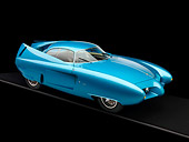 AUT 09 RK0941 01
1954 Alfa Romeo Bertone B.A.T. 7 Teal 3/4 Side View Studio