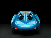 AUT 09 RK0943 02
1954 Alfa Romeo Bertone B.A.T. 7 Teal Rear View Studio