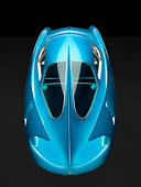 AUT 09 RK0944 01
1954 Alfa Romeo Bertone B.A.T. 7 Teal Overhead Rear View Studio