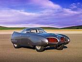 AUT 09 RK0953 01
1953 Alfa Romeo Bertone B.A.T. 5 Gray 3/4 Front View On Pavement
