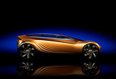 AUT 09 RK0969 01
2006 Mazda Nagare Gold Concept Car Profile View