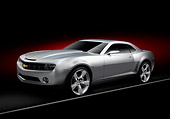 AUT 09 RK1006 01
Chevrolet Camaro Silver 3/4 Side View Studio