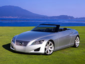 AUT 09 RK1012 01
Lexus LF-C Concept Silver 3/4 Front View On Grass By Water Mountain Blue Sky