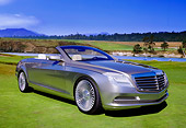 AUT 09 RK1017 01
Mercedes-Benz Concept Ocean Drive Champagne 3/4 Front View On Grass By Trees
