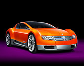 AUT 09 RK1051 01
2008 Dodge ZEO Concept Orange 3/4 Front View Studio