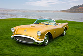 AUT 09 RK1075 01
1954 Oldsmobile F-88 Roadster Concept 3/4 Front View On Grass By Ocean