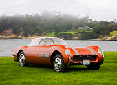AUT 09 RK1084 01
1954 Pontiac Bonneville Special Red Concept 3/4 Front View On Grass By Ocean