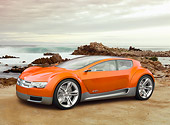 AUT 09 RK1089 01
2008 Dodge ZEO Sport Wagon Concept Orange 3/4 Front View On Beach