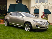 AUT 09 RK1096 01
2008 Lincoln MKT SUV Concept Gold 3/4 Front View On Grass