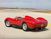 AUT 09 RK1107 01
2007 Creative Workshop Sport Speciale Rossa Barchetta One Of A Kind 3/4 Rear View On Pavement
