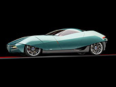 AUT 09 RK1111 01
2008 Alfa Romeo Bertone B.A.T. 11 DK Tuscan Green Profile View Studio